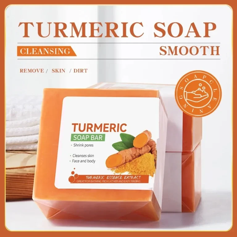 Handmade Turmeric Lightening Soap, Brightening Face & Body Cleanser for Dark Spots, Underarms & Legs | Natural Skin Care