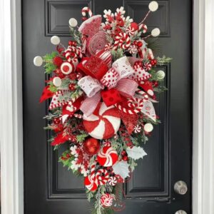 Christmas Wreath Candy Upside Down Holiday Decoration Wreath