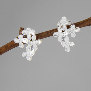 Light Luxury Gold-plated Flower Stud Earrings