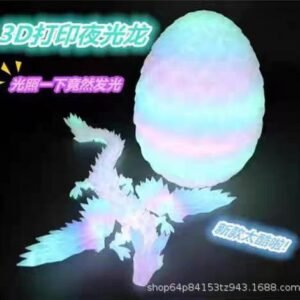 3D-printed Luminous Crystal Pterosaur Toy Ornament