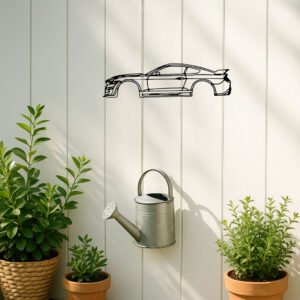 Precision Laser-Cut Metal Wall Art Sleek Sports Car Silhouette
