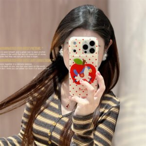 Korean-style Cute Red Polka-dot Phone Case