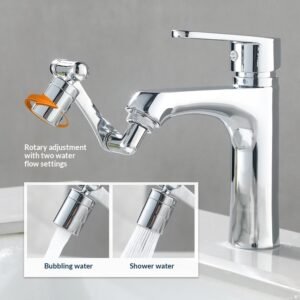Swivel Aerator With Rotating Mechanical Arm For Faucets