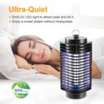 1Pc Electric Bug Zapper UV Light Flying Zapper Insect Killer Lamps Pest Mosquito Fly Trap Catcher Odorless Noiseless For Home Restaurant