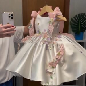 Little Girl Princess Puffy Skirt Wedding Flower Girl