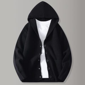 Mens Knitted Fashion Lapel Sweater Cardigan