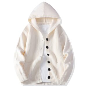 Mens Knitted Fashion Lapel Sweater Cardigan
