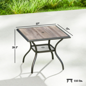 Square Outdoor Dining Table