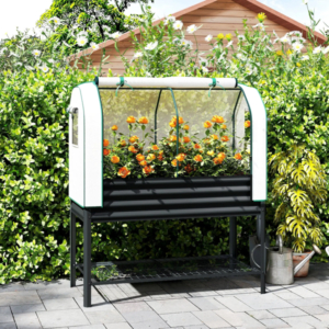 Raised Garden Bed With PE Greenhouse