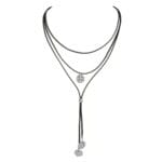 Retro Multi-layer Velvet Cord Pendant Necklace