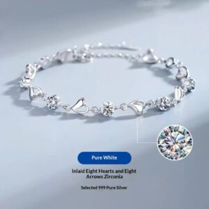 925 Sterling Silver Heart Of The Ocean Bracelet