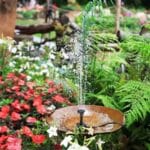 Split Solar Fountain For Outdoor Gardens