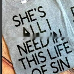 Stylish English Letter Crew Neck Short-Sleeve Couple T-Shirts