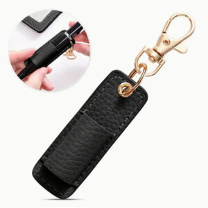Creative Neck-hanging Pen Holder With Keychain