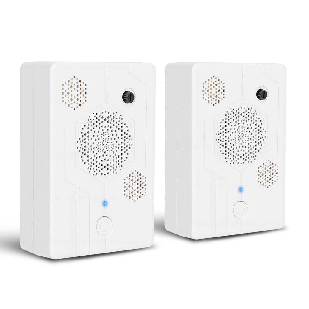 2Pack 2026 Upgraded Rechargeable Ultrasonic Bat Repellent Indoor Outdoor Bird Mouse Dog Deterrent Device With 3 Ultrasonic Speakers For Attic Porch House