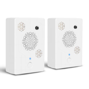 2Pack 2026 Upgraded Rechargeable Ultrasonic Bat Repellent Indoor Outdoor Bird Mouse Dog Deterrent Device With 3 Ultrasonic Speakers For Attic Porch House