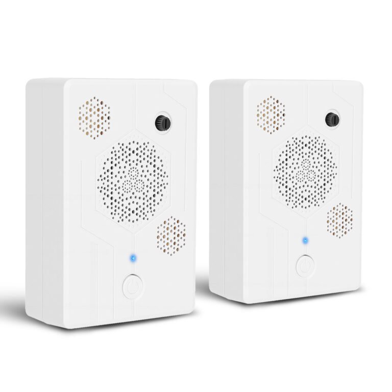 2Pack 2026 Upgraded Rechargeable Ultrasonic Bat Repellent Indoor Outdoor Bird Mouse Dog Deterrent Device With 3 Ultrasonic Speakers For Attic Porch House
