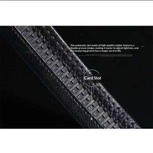 Mens Smooth Leather Belt With Automatic Buckle 1 Piece