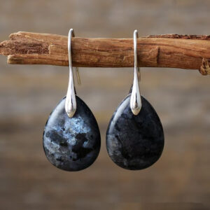 Creative, Versatile Tigers Eye Pendant And Waterdrop Earrings Set