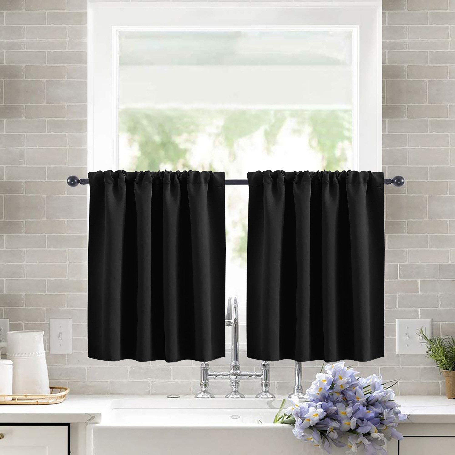 Shade Solid-color High-precision Short Curtain
