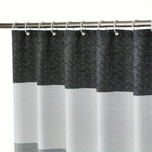 Pure Color Thick Stitching Shower Curtain