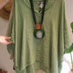 Womens Fashionable Casual Cotton-Linen Loose Shirt