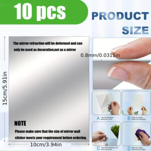 DIY Decorative Stickers For Makeup Mirrors