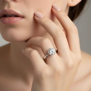 D-Color Moissanite 1-Carat Classic Couple Rings Unisex Design For Both Men And Women