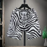 Men's Korean-style Striped Capri Pants