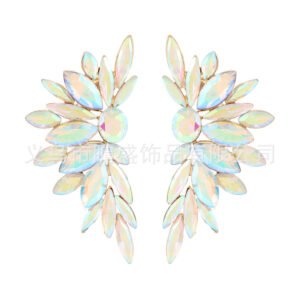 Fashionable Rhinestone Alloy Large Earrings