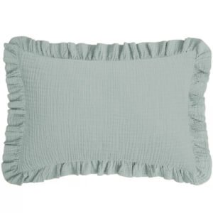 Breathable Cotton Gauze Ruffle Pillowcase For Children