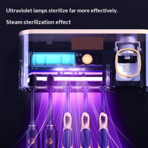 Ultraviolet Sterilizing Wall-Mounted Smart Toothbrush Disinfector