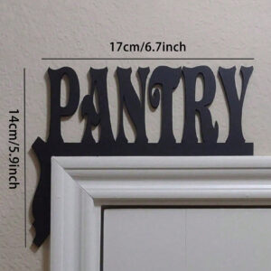 Vintage Farmhouse Pantry Sign - Hand Painted Rustic Wooden Wall Art