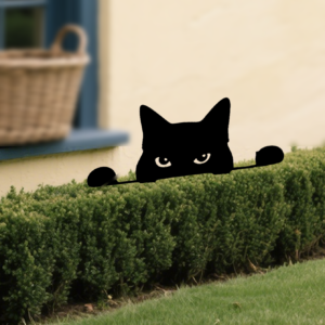 Pawsitively Purrfect Whimsical Metal Cat Garden Decor