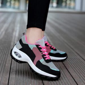Womens Breathable Mesh Air-Cushioned Sneakers