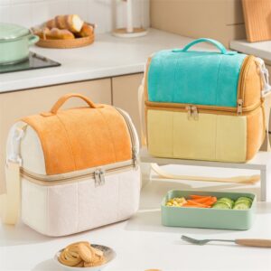 Insulated Bag A Portable Single-shoulder Tote For Storing Lunch Boxes