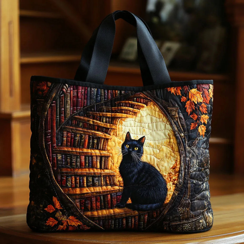 Creative, High-Capacity Tote Bag With Digital Print And Quilted Embroidery - Image 11