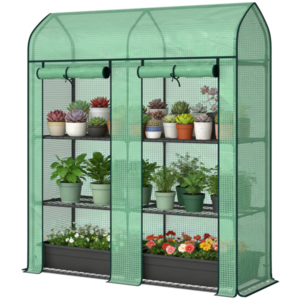 Garden Bed With Mini Greenhouse