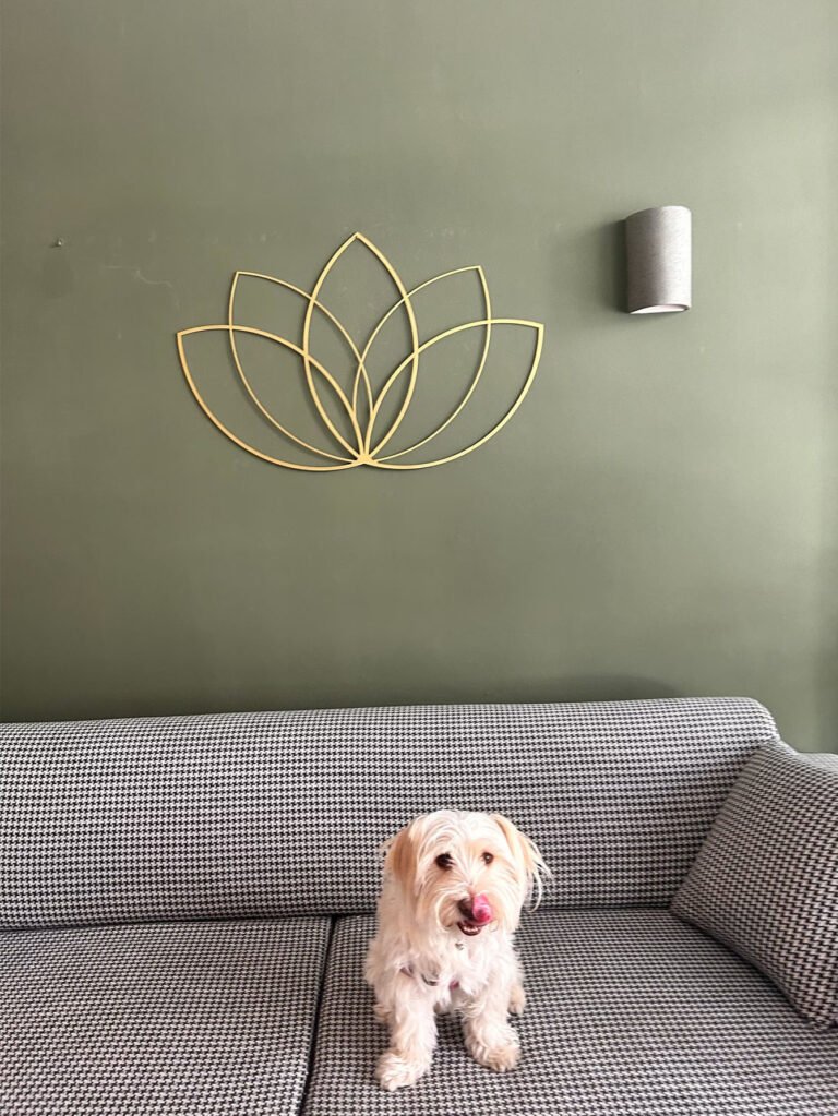 Gold Lotus Flower Metal Wall Art – Modern Zen Decor For Living Room