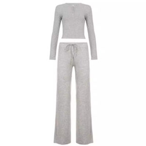 Versatile Casual Minimalist Short Slim-fit Figure-flattering Top And High-waisted Pants