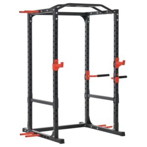 Adjustable Power Tower Dip Station Pull Up Bar Squat Rack Power Cage At Home Workout Equipment, Upper Body Strength Training Equipment