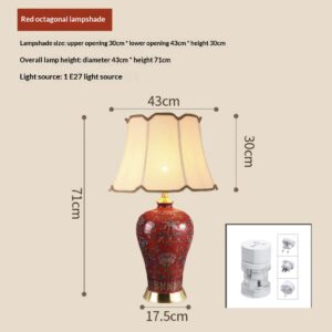American-style Ceramic Bedside Lamp For The Bedroom New Chinese-style Floor Lamp For The Living Room