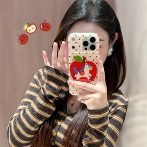 Korean-style Cute Red Polka-dot Phone Case