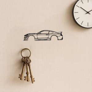 Precision Laser-Cut Metal Wall Art Sleek Sports Car Silhouette