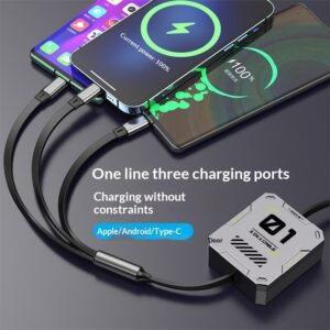 Three-in-one Extension Cable For Smartphones