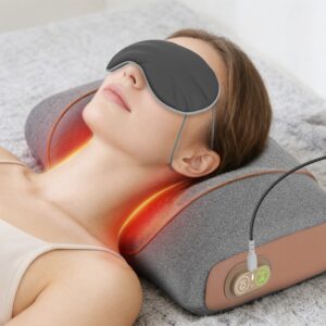 3-in-1 Neck Massager Pillow Ergonomic Massager With Heating Vibration Air Compression 30Min Timer For Neck Back Shoulder Pain Relief
