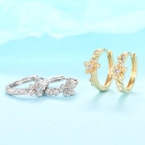 Delicate Floral Earrings For Women