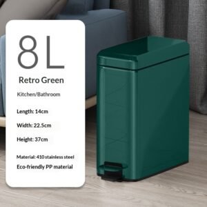 Double-layer Stainless Steel Foot-pedal Trash Can For Home Living Room Bathroom And Office