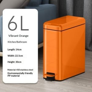 Double-layer Stainless Steel Foot-pedal Trash Can For Home Living Room Bathroom And Office