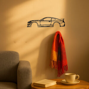 Precision Laser-Cut Metal Wall Art Sleek Sports Car Silhouette
